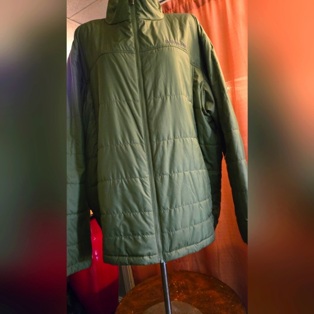 Men's Green Puffer Jacket